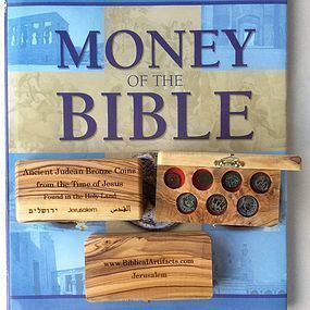 A COLLECTION OF SEVEN BRONZE BIBLICAL COINS