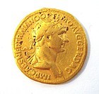 A ROMAN GOLD AUREUS OF TRAJAN