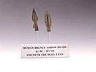 TWO ROMAN ARROWHEADS FROM THE HOLY LAND