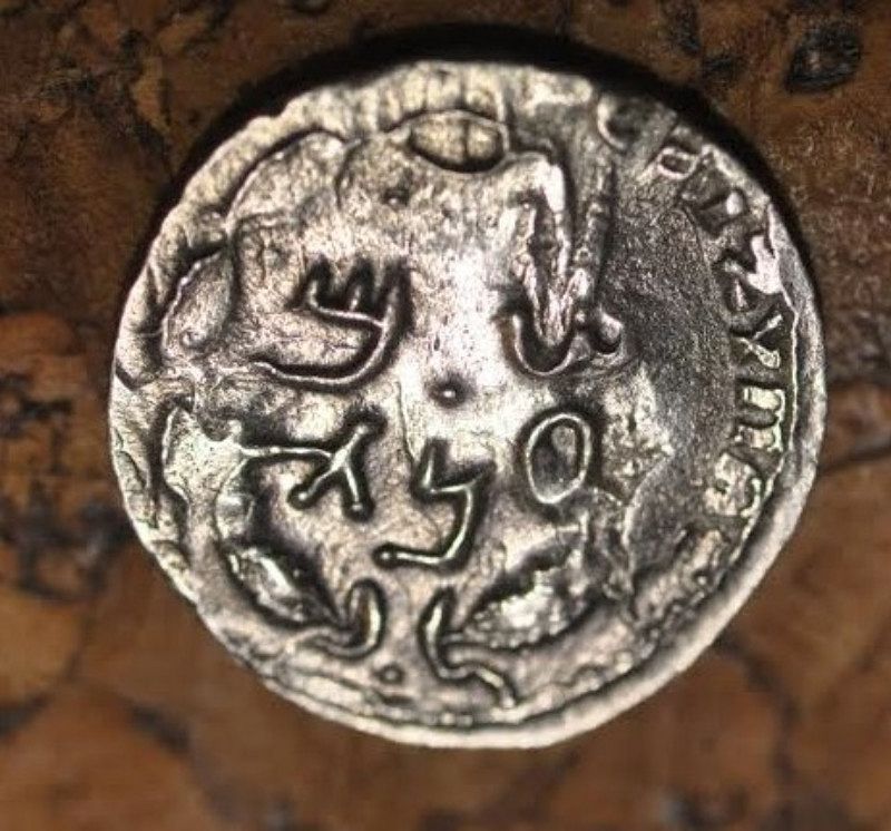 A ZUZ (DENARIUS) OF THE BAR KOCHBA REVOLT