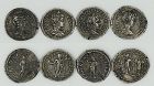 A FOUR COIN SET OF JULIA DOMNA AND HER SONS