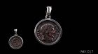 A ROMAN COIN OF CONSTANTINE I IN SILVER PENDANT FROM THESSALONICA