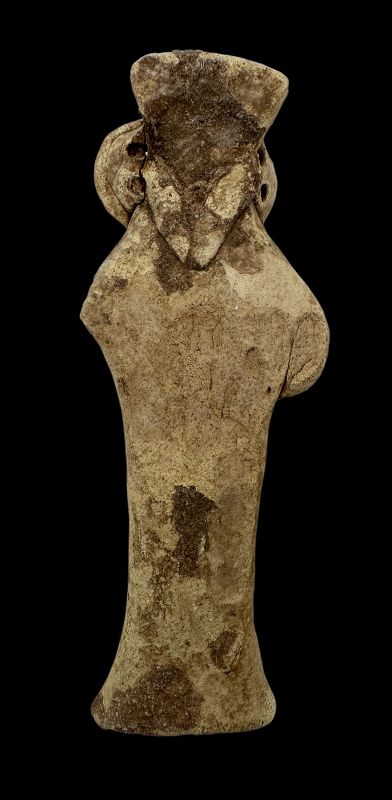 A HIGHLY STYLIZED SYRO-HITTITE TERRACOTTA ASTARTE FIGURE