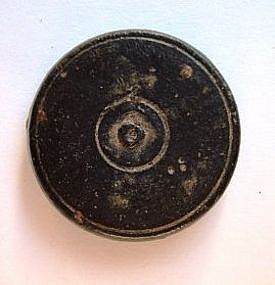 A LATE ROMAN-EARLY BYZANTINE BRONZE DISK WEIGHT