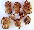 EIGHT HELLENISTIC TERRACOTTA ISIS-APHRODITE FRAGMENTS