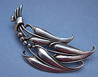 Sterling Leaf and Berry Pin, VikingCraft