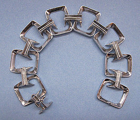 Sterling Geometric Bracelet