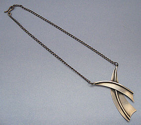 Sterling Necklace of Abstract Design