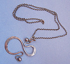 Sterling Norwegian Pendant with Chain
