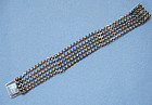 Scandinavian Silver Five-Strand Bracelet