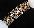 Sterling Marcasite Link Bracelet