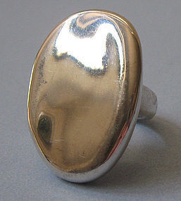 Sterling Handmade Disc Ring