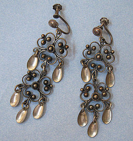 Norwegian Sterling Solje Earrings