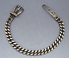 Italian Sterling Bracelet with Buckle Clasp