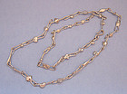 Danish Handmade Silverplated Chain Necklace