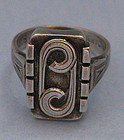 Handmade German .800 Silver Ring