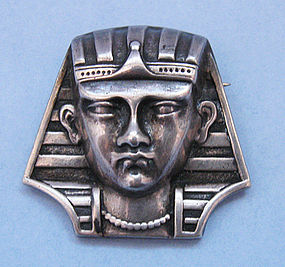 Sterling Pharoah’s Head Pin