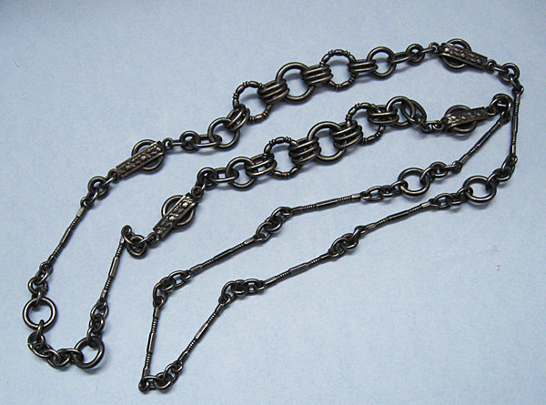 Sterling Oxidized Variegated Chain