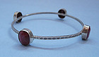 Sterling and Ruby Bangle