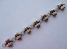 Mexican Sterling Link Bracelet
