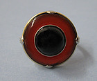 Gold, Carnelian and Onyx Ring