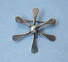Handmade Sterling "Snowflake" Pin