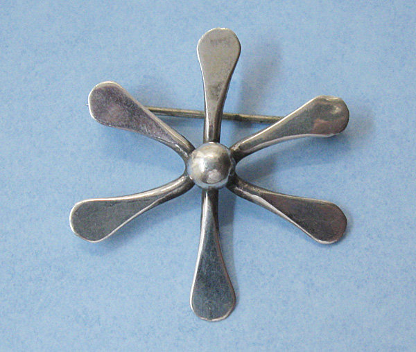 Handmade Sterling &quot;Snowflake&quot; Pin