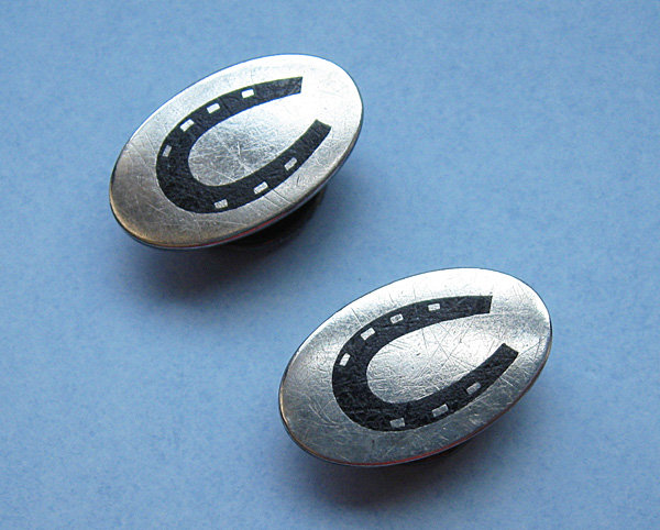 Sterling and Onyx Cuff Buttons
