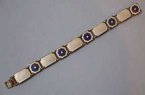 David-Andersen Sterling and Enamel Bracelet