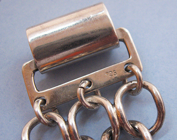 Sterling Bracelet of Interlocking Links