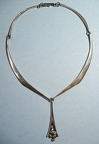 Hand-Forged Sterling Necklace