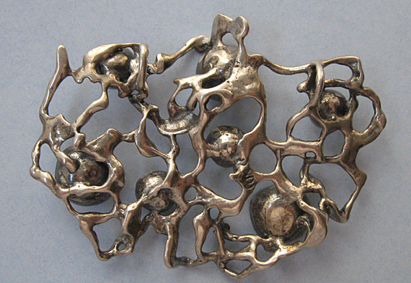 Electroform Silver and Carnelian Pendant