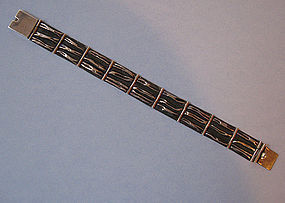 Sterling Abstract Panel Bracelet
