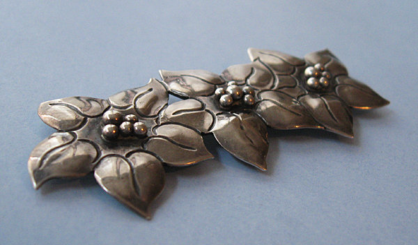 Sterling Poinsettia Pin