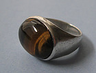 Mexican Sterling and Tiger’s Eye Ring