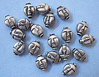 Sterling Face Beads, c. 1960