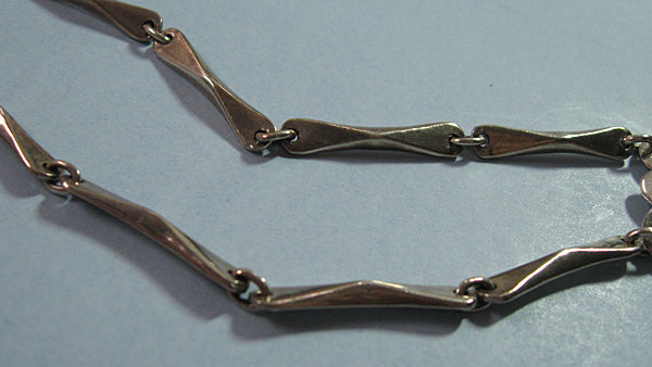 Mexican Sterling Modernist Necklace