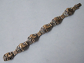 Silver Scandinavian Link Bracelet, c. 1960