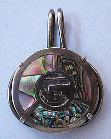 Sterling and Abalone Money Clip, c. 1955