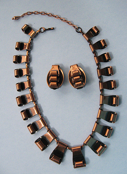 Ramé Copper Necklace and Earrings