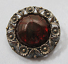 Danish Sterling and Amber Pin, N.E. From
