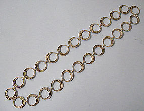 Silver Hoop Necklace, c. 1960