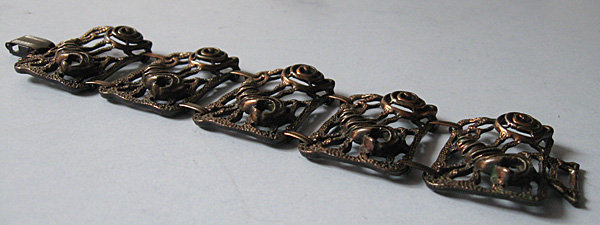 Copper Openwork bracelet, c. 1980