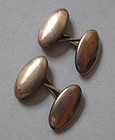 American Sterling Cuff Links, c. 1890