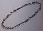 European Openwork Silver Chain, c. 1950