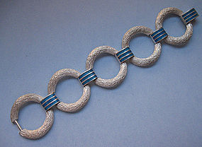 Italian Modernist Enameled Bracelet, c. 1965