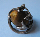 Mexican Sterling and Tiger Eye Ring