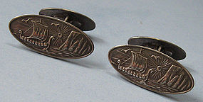 Norwegian Silver Cuff Links