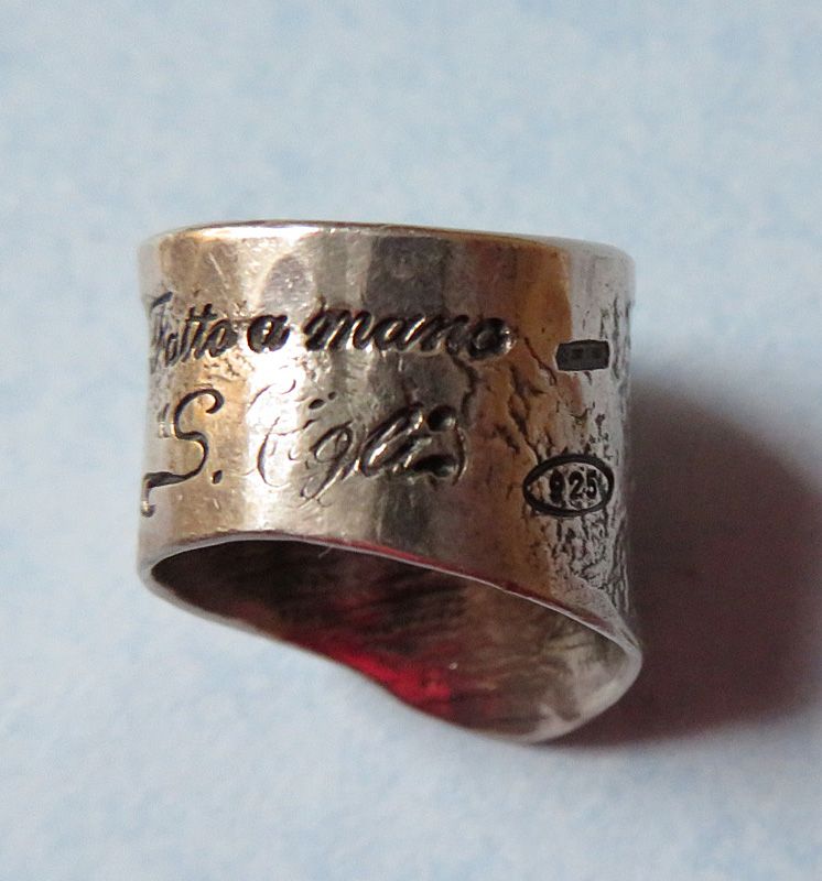 Italian Sterling Handmade Ring