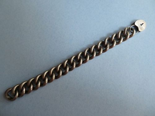 Late 19th Century Large Sterling Bracelet